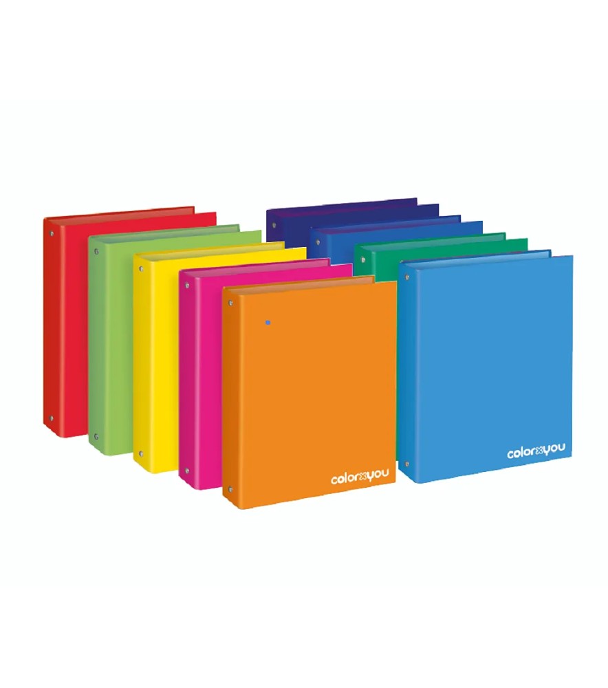 Cartella Ad Anelli Colore assortito 4 anelli Tondo