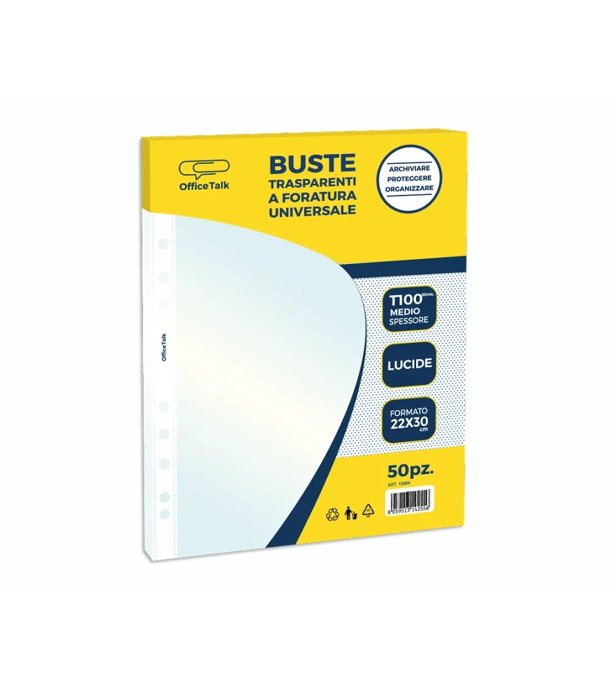 Buste Perforate T100 Medio Spessore 50 pezzi