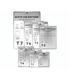 Busta con Bottone Pvc Cristal