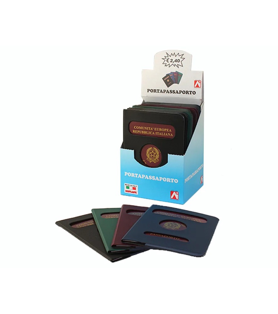 Portapassaporto Europeo in Pvc Serge con Fustellatura