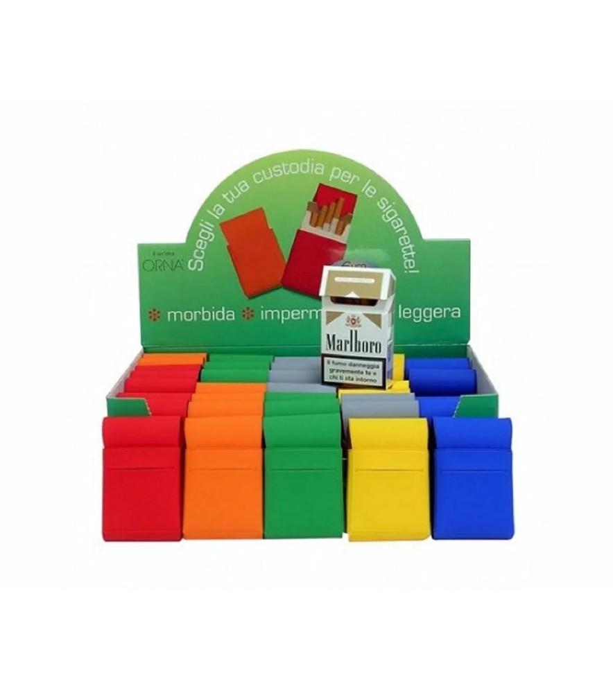 Orna Custodie Porta Sigarette Mordibe Pvc Morbido