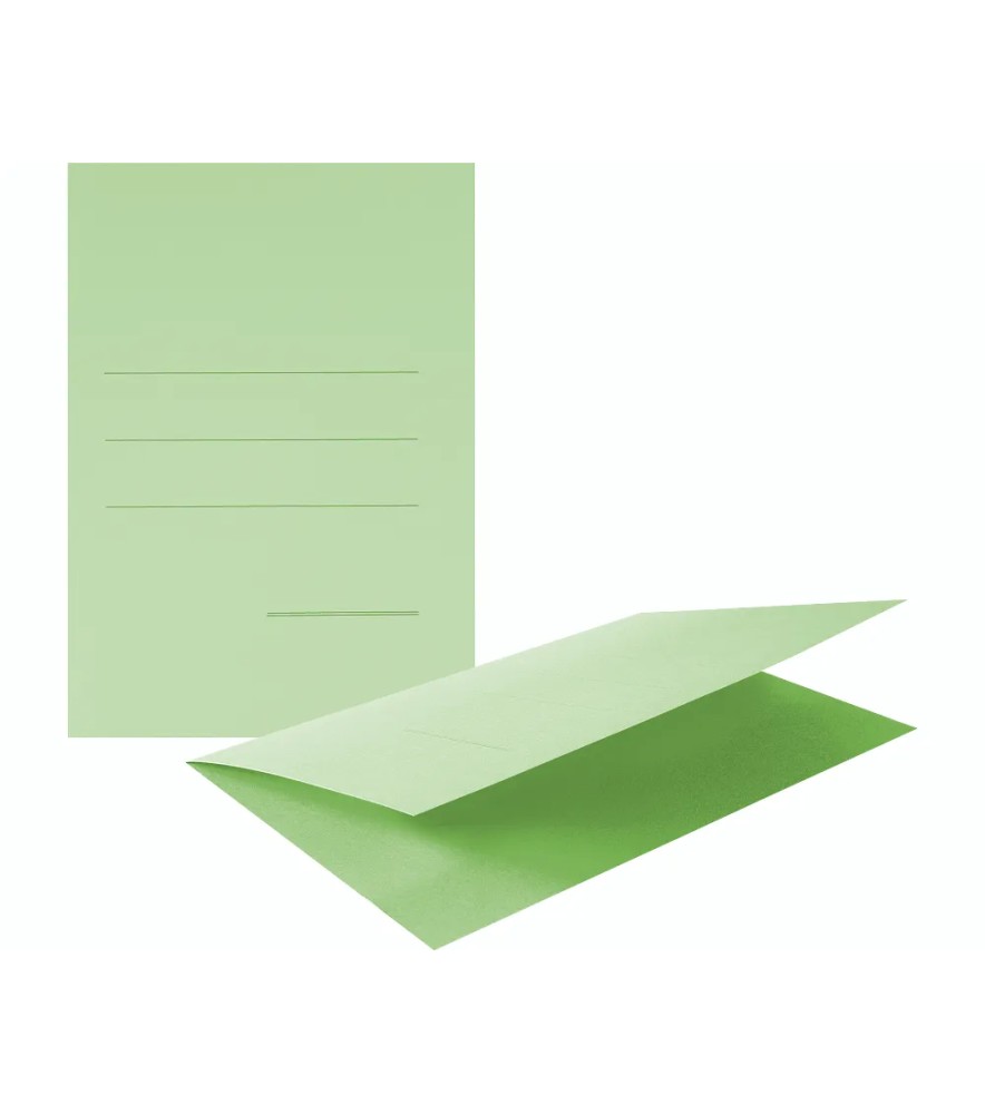 Cartellina Manilla senza Lembi Smeraldo Cartoncino 220grmm 2