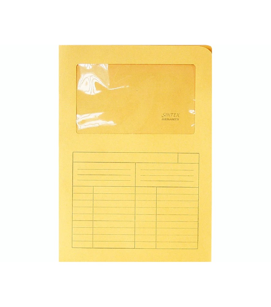 Cartellina a L con Finestra Sintex con Stampa Cartoncino