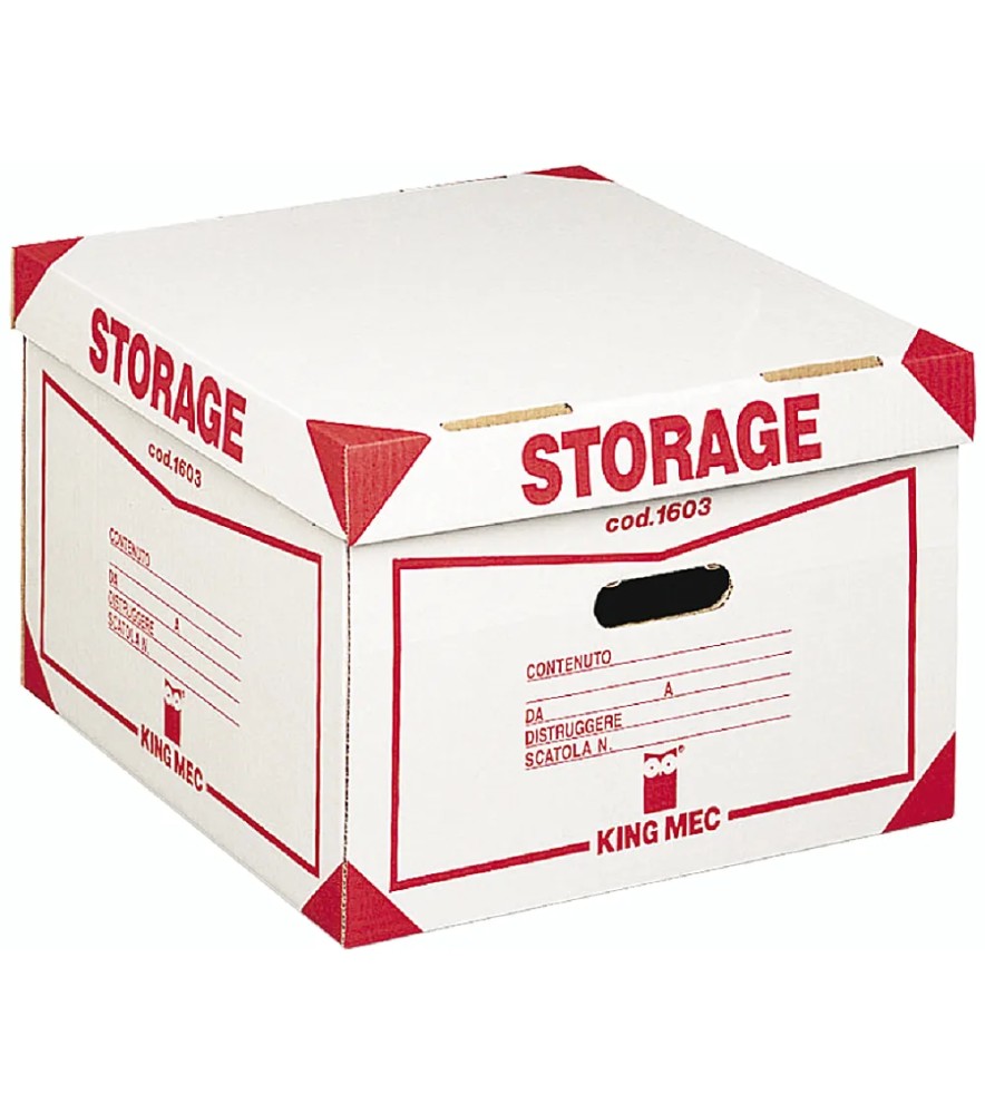 Scatola Archivio Storage Contenitore x 4 Scatole Cartonemm 3
