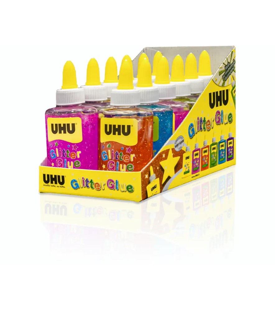Porporina con Colla Glitter Glue Bottle Display