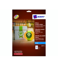 Etichette Glossy per Prodotti Scatolamm 210 x 297 A4 10 fogli Bi