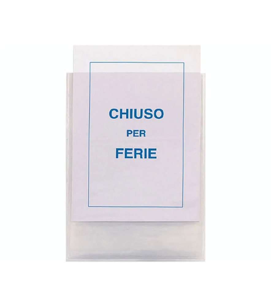 Tasca Adesiva Iesti Sacchetto Pvc Porta Avvisi