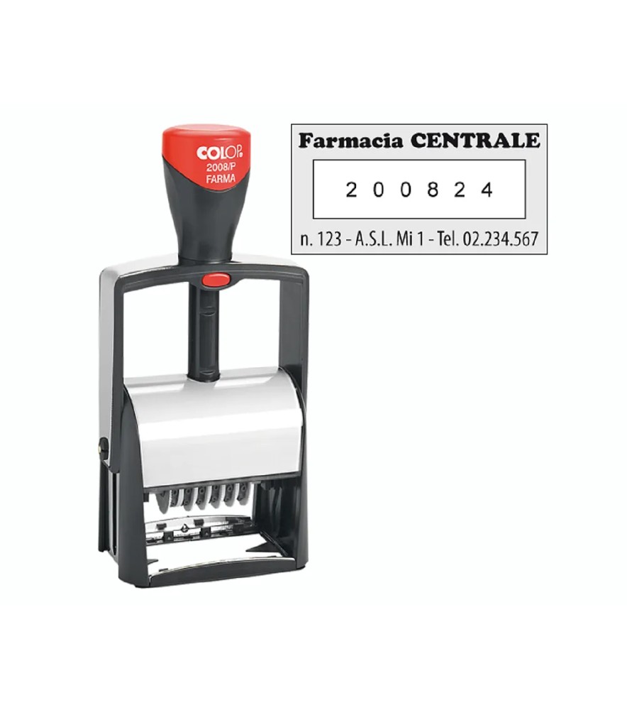 Numeratore Metallo Autoinchiostrante 2008/p Farma