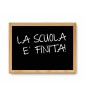 Lavagna per Gessi Nera Cornice in Legno Naturale
