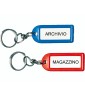 Targhette Portachiavi Plastica Semirigida Doppio Anello Gire