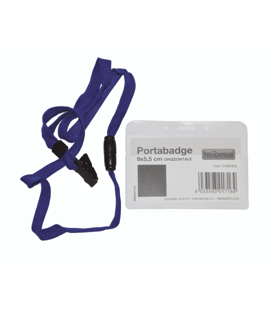 Porta Badge/cartellino con Cordoncino