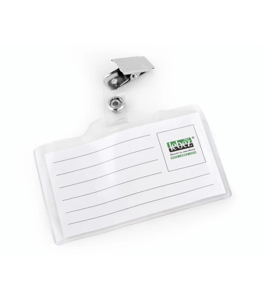 Porta Badge/cartellino Pvc con Molla