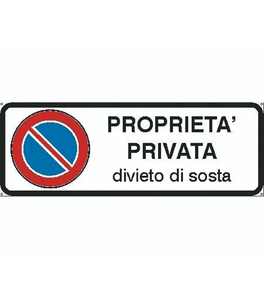 Cartello Segnaletica Adesivo in Alluminio