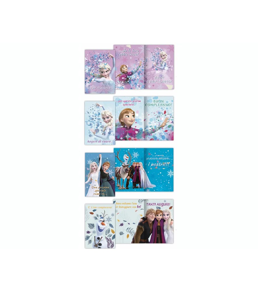Biglietti di Auguri Walt Disney Frozen Pz. 12