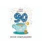 Biglietti di Auguri Compleanno 90 Anni C/rotella