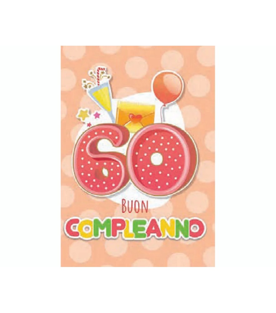 Biglietti di Auguri Compleanno 60 Anni