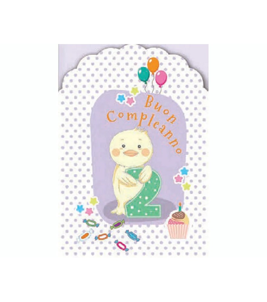 Biglietti di Auguri Compleanno 2 Anni