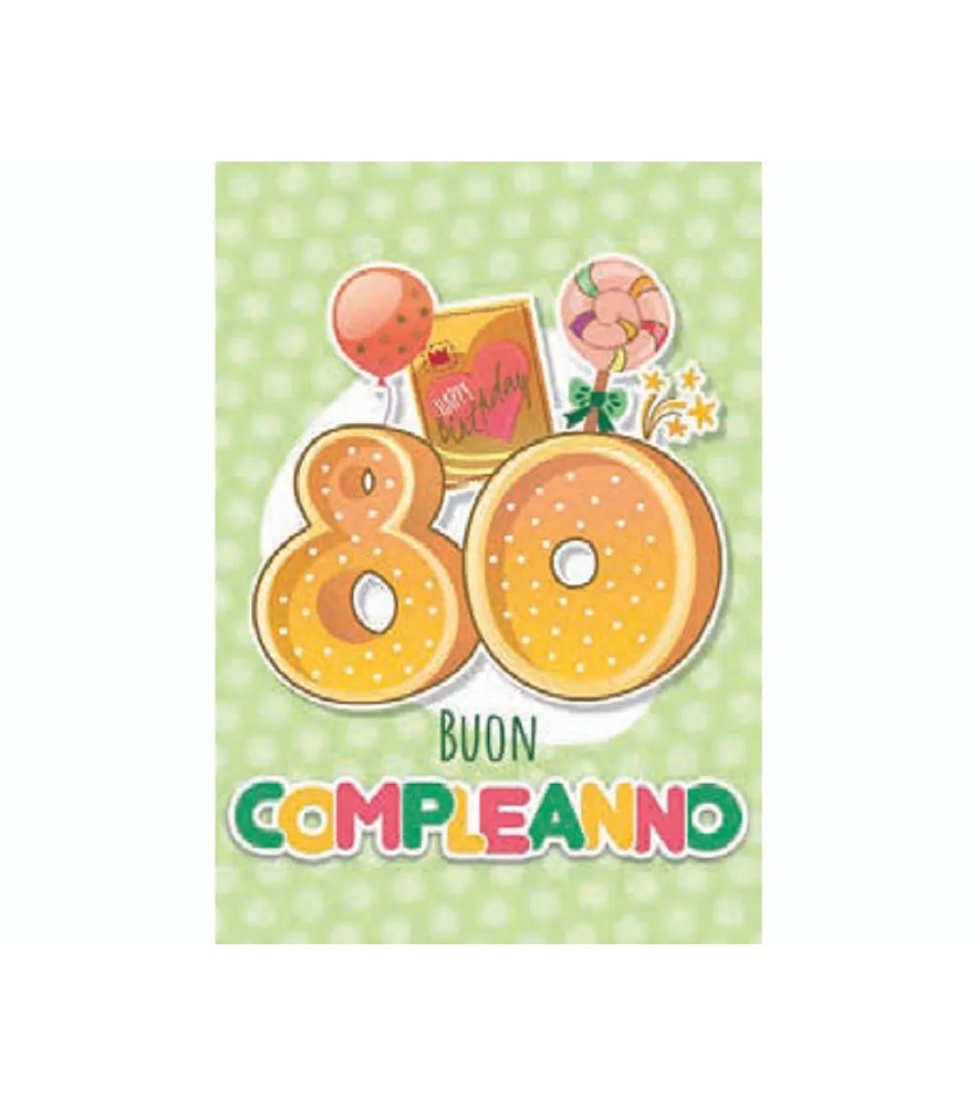 Biglietti di Auguri Compleanno 80 Anni