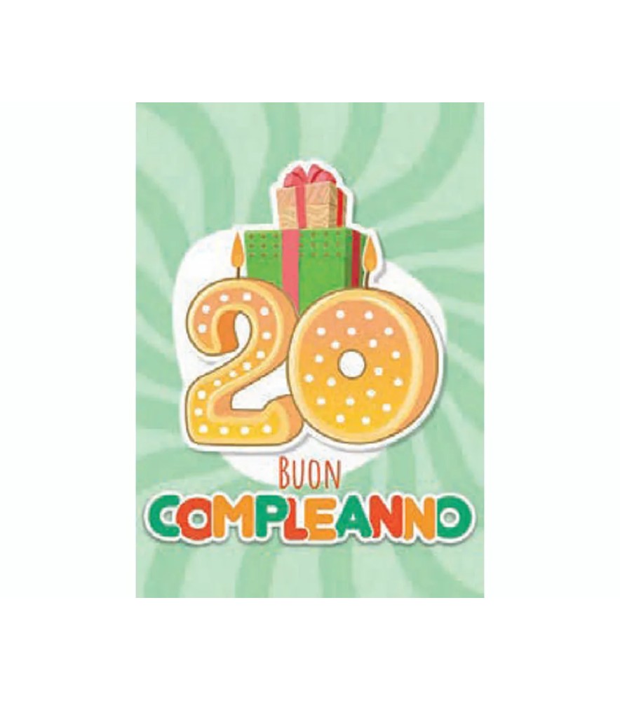 Biglietti di Auguri Compleanno 20 Anni