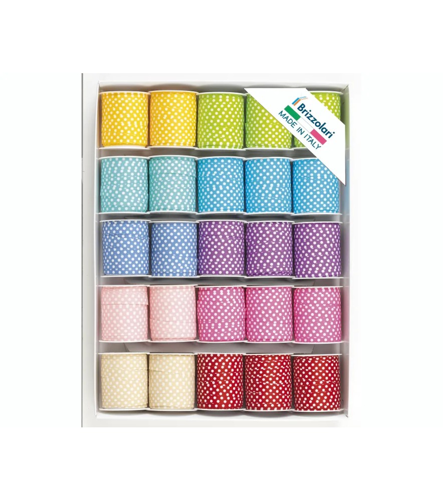 Rocchetti Opachi Fantasia 68162 Pois 82162 20 pezzi