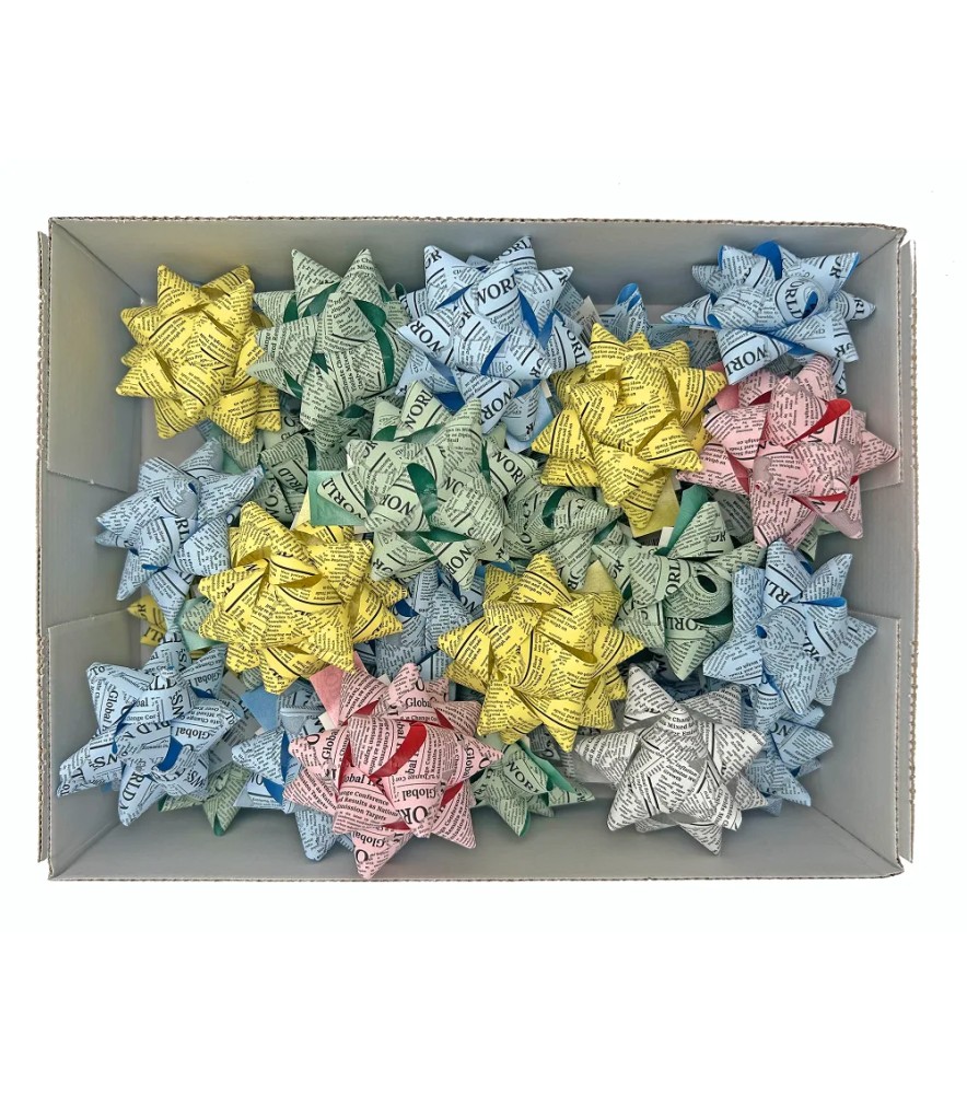 Coccarde Stelle Fantasia 68357 Newspaper 32357 36 pezzi