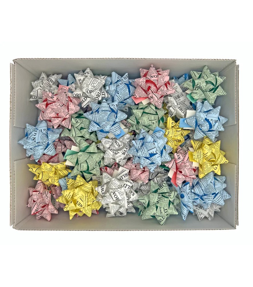 Coccarde Stelle Fantasia 68357 Newspaper 31357 50 pezzi