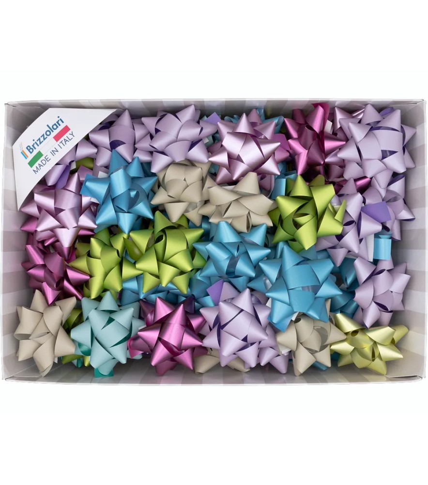 Coccarde Stelle Metallizzate Opache Matt 6811 70 pezzi