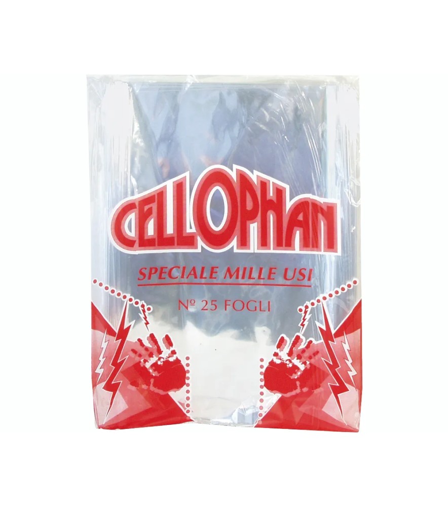 Cellophane Fogli Stesi 25 pezzi