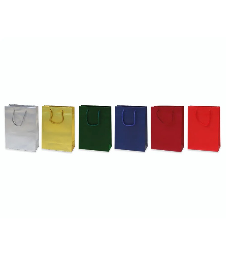 Shopper con Cordoncino in Carta Lucida