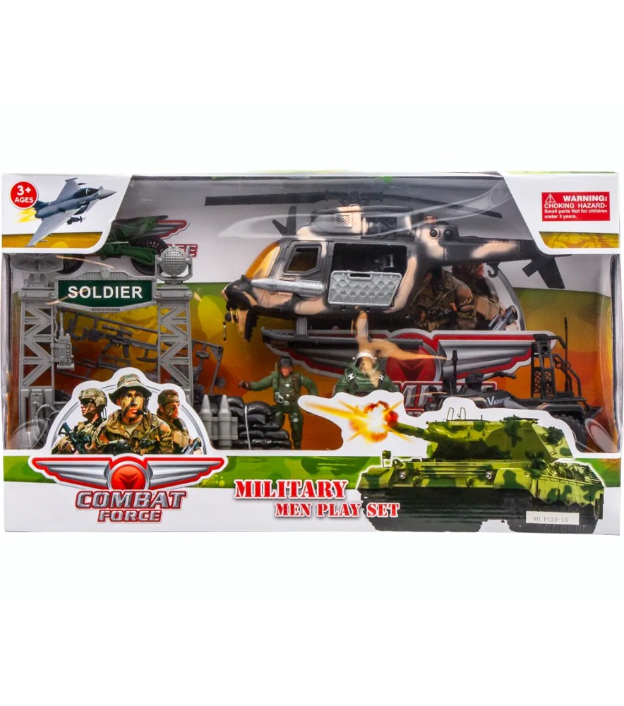 Playset Militare con Mezzi