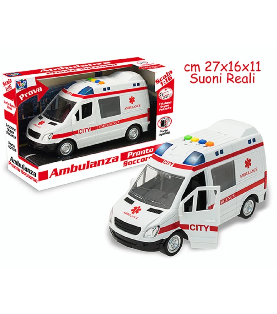 Teo S - Ambulanza Luci e Suoni Scala 1:16
