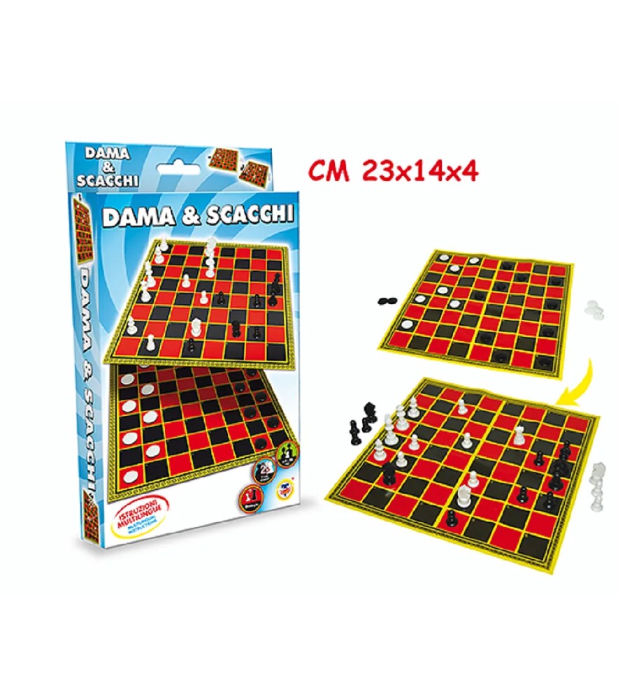 Gioco Dama & Sacchi Versione Travel