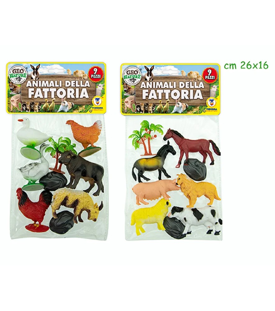 Geo Nature - Animali della Fattoria 6 pezzi 2 Ass