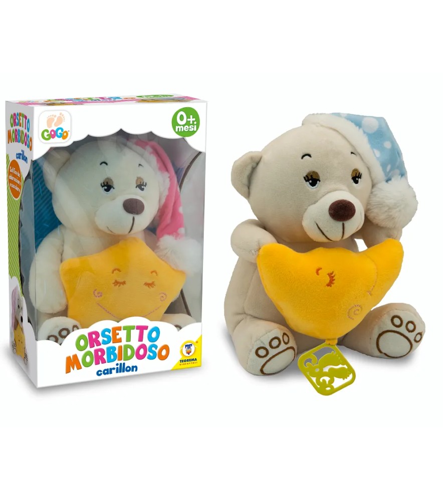 Gogo - Carillon Orsetto Ninna Nanna 2 Ass 22 Cm
