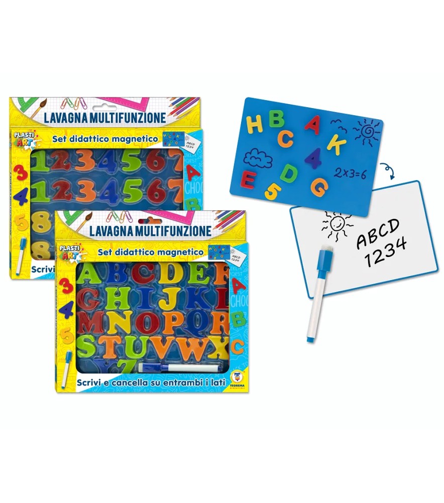 Plastiart - Lettere e Numeri Magnetici 2 Ass