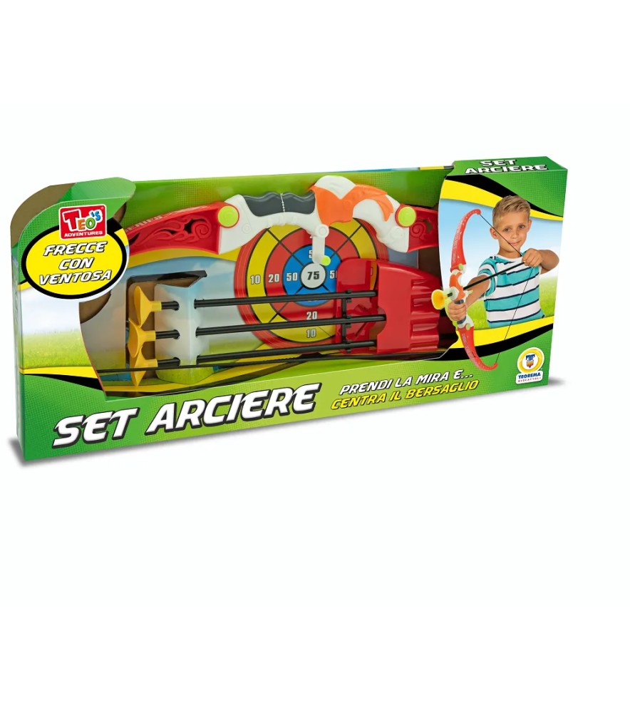 Teo S - Set Arciere con Arco Frecce e Bersaglio