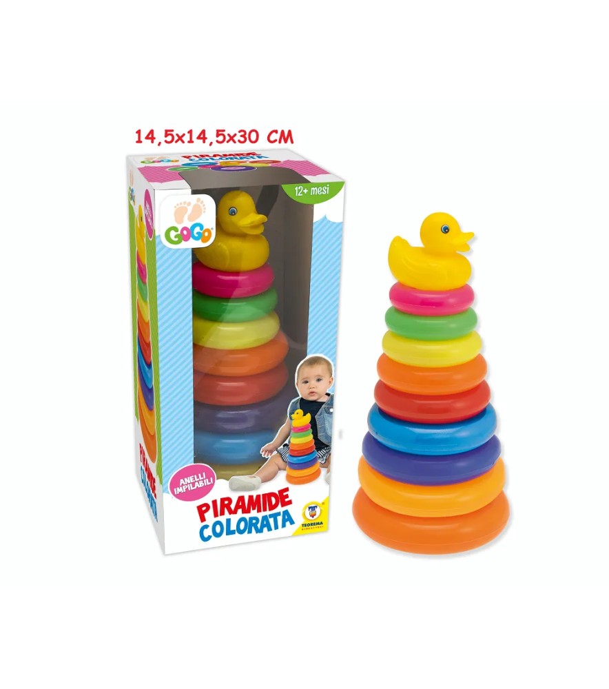 Gogo - Piramide Ad Anelli Colorata