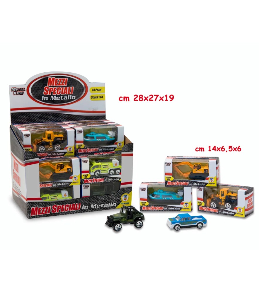 Metal Kids - Mezzi Speciali 12 Mdl Scala 1:64