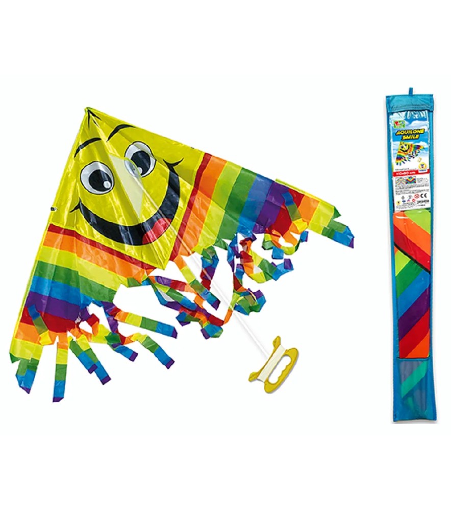 Teo S - Aquilone Arcobaleno con Smile