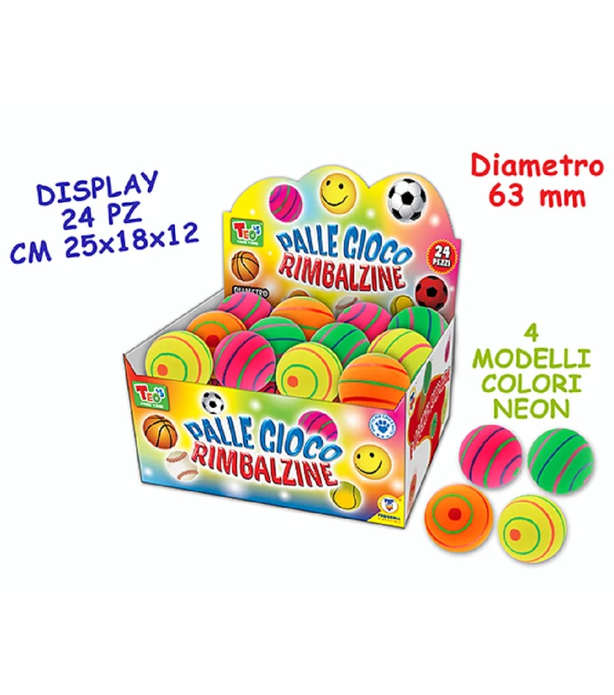 Teo S - Palline Rimbalzina Neon