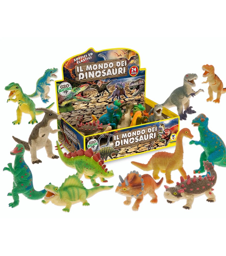 Geo Nature - Dinosauri Soffici 12 Mdl