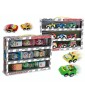 Teo S - Mini Auto 9 pezzi con Occhi e Sorriso 2 Ass
