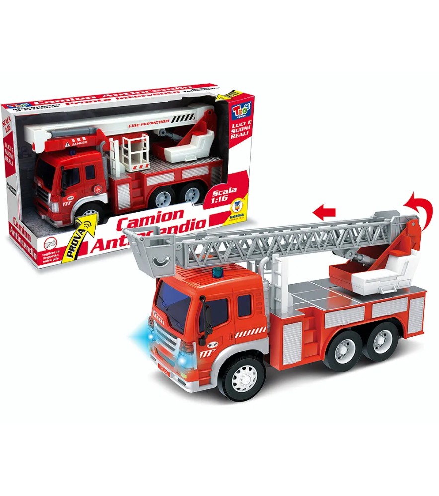 Teo S - Camion Antincendio Luci e Suoni 2 Mdl