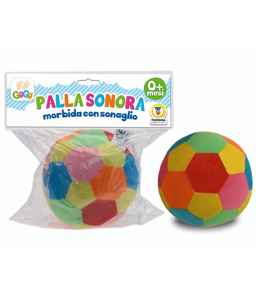 Gogo - Palla Sonora Morbida con Sonaglio 13 Cm