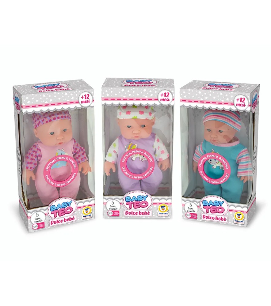 Baby Teo - Bambolotto con Voce 3 Mdl Ass 24 Cm
