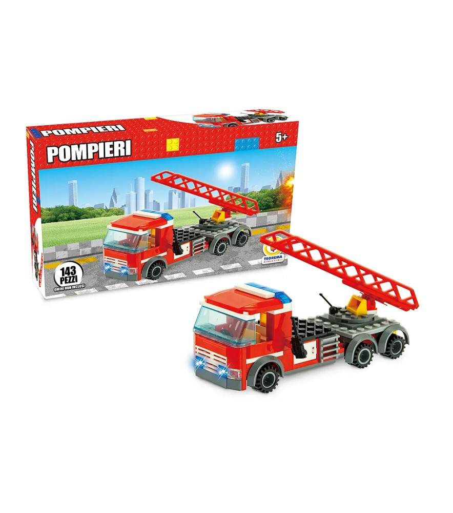 Costruzioni Click Clack Pompieri 143 pezzi