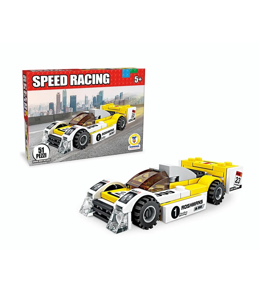 Costruzioni Click Clack Macchina Racing 51 pezzi