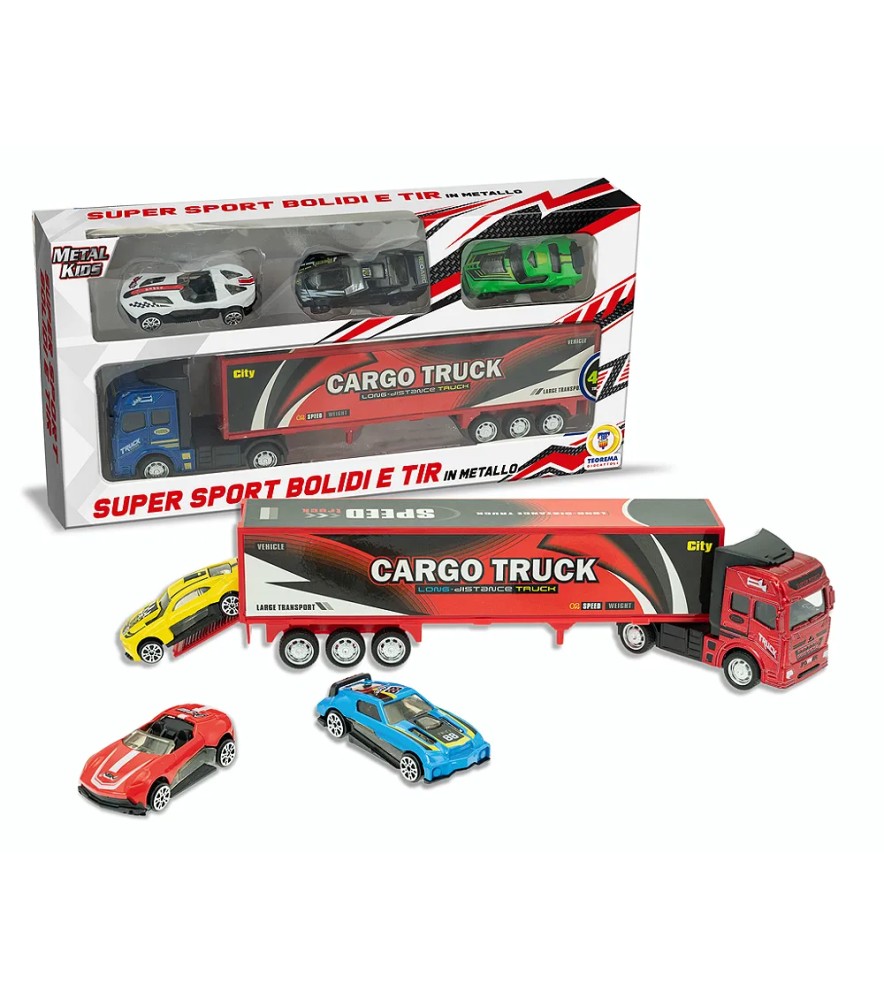 Metal Kids - Tir Cargo On 3 Auto in Metallo