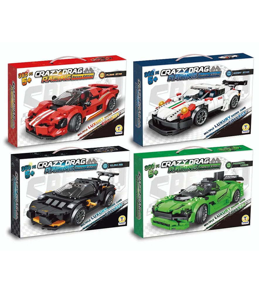 Costruzioni Click Clack Racing Car 4 Mdl Ass