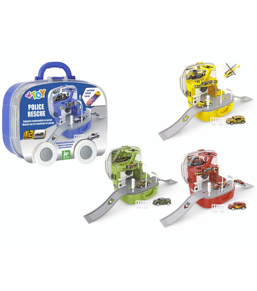 Valigetta Garage 4 Ass C/2veicoli Die Cast